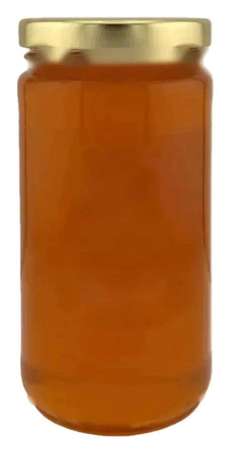 Tupelo honey in a one-pound glass jar